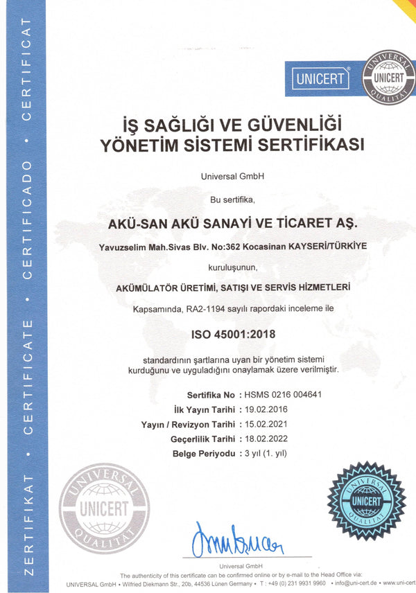 İş Sağlığı ve Güvenliği